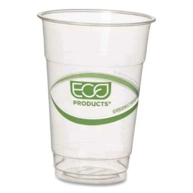 Eco Products EPCC10GS Greenstripe Pla Cold Cups, 10 Oz, Plastic, Clear, 1,000/carton
