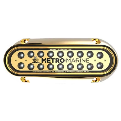 Metro Marine F-BME1-H-A3-45 High-output Elongated Underwater Light W/intelligent Monochromatic Led's - Aqua, 45° Beam