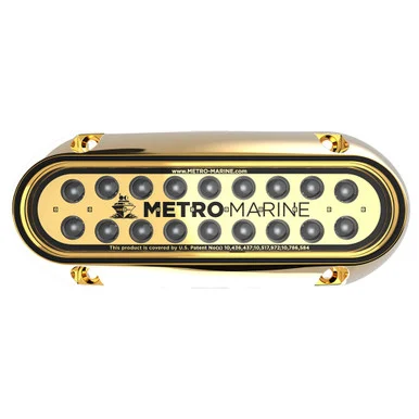 Metro Marine F-BME1-H-A3-90 High-output Elongated Underwater Light W/intelligent Monochromatic Led's - Aqua, 90° Beam