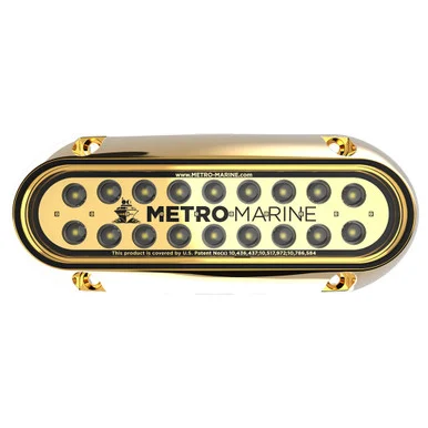 Metro Marine F-BME1-H-W3-90 High-output Elongated Underwater Light W/intelligent Monochromatic Led's - White, 90° Beam