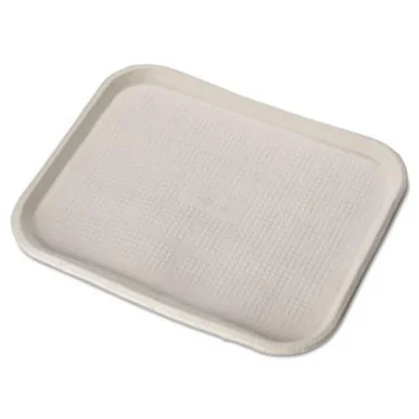 Huhtamaki FARM Savaday Molded Fiber Food Trays, 14 X 18, White, Rectangular, 100/carton