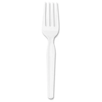 Dixie Heavy-duty Fork - 100/box - Polystyrene - White (FH207)