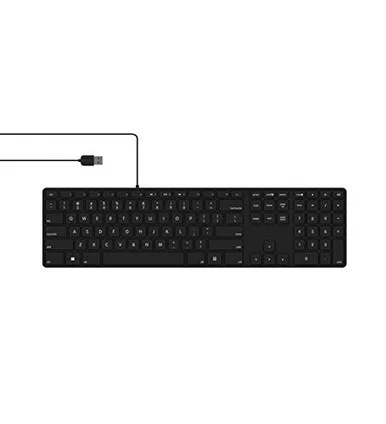 Matias RGB Backlit Wired Aluminum Keyboard for Mac - Black FK318PCLBB