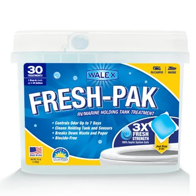 Walex FRESHPAK30 Fresh-Pak RV/Marine Black Tank Deodorizer Drop-Ins Fresh Scent 30-Pack