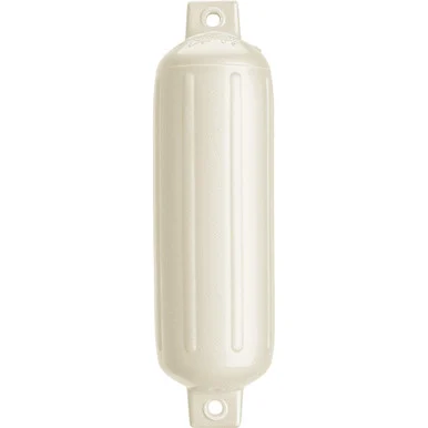 Polyform G-4-METALLICWHITE G-4 Twin Eye Fender 6.5" X 22" - Metallic White