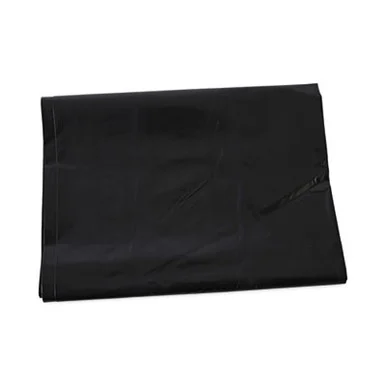 Boardwalk G3858HBL Linear Low Density Industrial Can Liners, 60 Gal, 1.7 Mil, 38" X 58", Black, Flat Pack, 100/carton