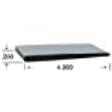 Clean Seal G7005PWST5 .2' X 4' Epdm Wiper Whit G7005PWST50