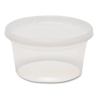General Supply DELI12OZ Plastic Deli Containers, 12 Oz, Clear, Plastic, 240/carton GENDELI12OZ