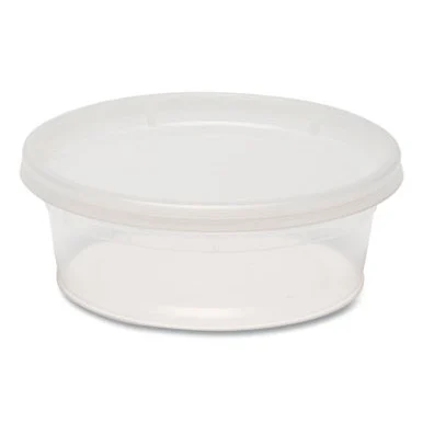 General Supply DELI8OZ Plastic Deli Containers, 8 Oz, Clear, Plastic, 240/carton GENDELI8OZ
