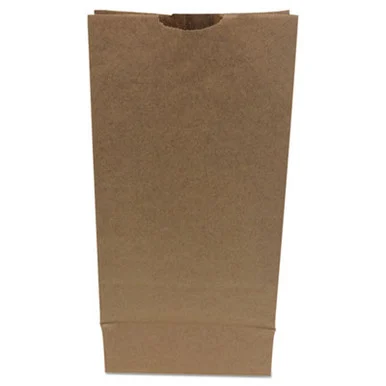 General Supply GH10500 Grocery Paper Bags, Heavy-duty, #10 Size, 6.31" X 4.19" X 13.38", Natural, 500/bundle