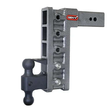 Gen Y Hitch GH1725 Mega Duty Adjustable Trailer Hitch 3" Receiver Dual Ball And Pintle 12 Drop