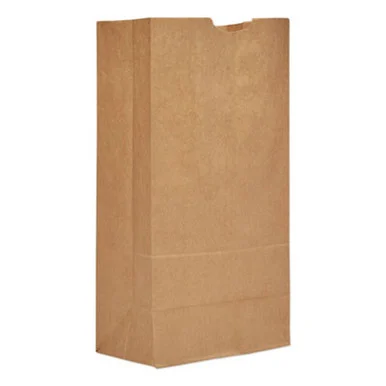 General Supply GH20 Grocery Paper Bags, Heavy-duty, #20 Size, 8.25" X 5.94" X 16.13", Natural, 500/bundle