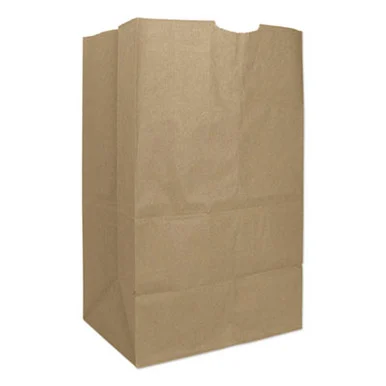 General Supply GH20S Grocery Paper Bags, Heavy-duty, #20 Squat Size, 8.25" X 5.94" X 13.38", Natural, 500/bundle