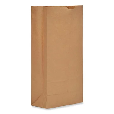 General Supply GH25 Grocery Paper Bags, Heavy-duty, #25 Size, 8.25" X 5.94" X 16.13", Natural, 500/bundle