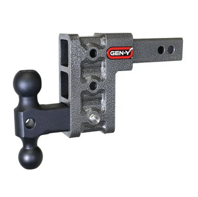 Gen Y Hitch GH313 Mega Duty Adjustable Drop Hitch 2" Receiver 5" Drop Dual Ball
