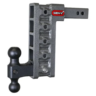 Gen Y Hitch GH515 Mega Duty Adjustable Drop Hitch 2" Receiver 10" Drop Dual Ball