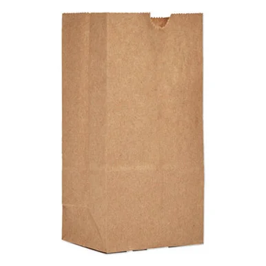 General Supply GK1500 Grocery Paper Bags, #1 Size, 3.5" X 2.38" X 6.88", Natural, 500/bundle GK1500_40_1