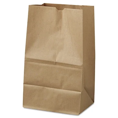 General Supply GK20S500 Grocery Paper Bags, #20 Squat Size, 8.25" X 5.94" X 13.38", Natural, 500/bundle