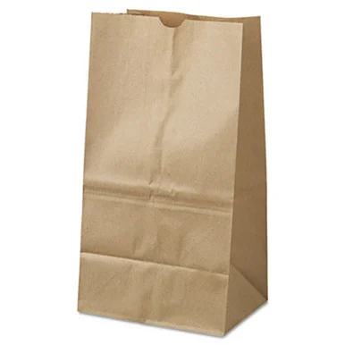 General Supply GK25S500 Grocery Paper Bags, #25 Squat Size, 8.25" X 6.13" X 15.88", Natural, 500/bundle