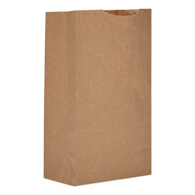 General Supply GK3500 Grocery Paper Bags, #3 Size, 4.75" X 2.94" X 8.56", Natural, 500/bundle