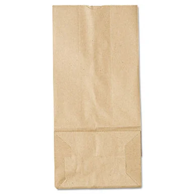 General Supply GK5500 Grocery Paper Bags, #5 Size, 5.25" X 3.44" X 10.94", Natural, 500/bundle