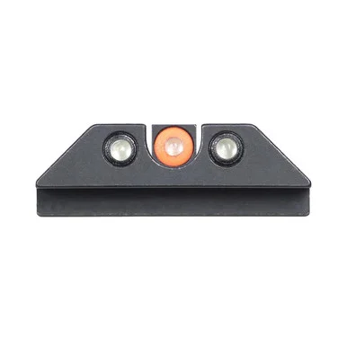 Nightfision GLK001007OGZG Night Fision Tritium Night Sights For Glock 17/19/34/43/48 - Orange Front Ring/u-notch Black Rear Ri