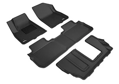 3D Mats L1GM02101509 Kagu Floor Mat - Black