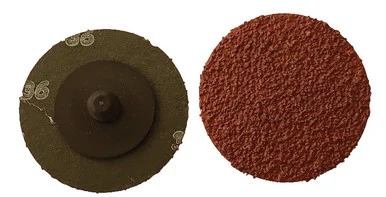 Gemtex GMA-21220305 2" "a" Type Aluminum Oxide Type R Plastic Roll-on Locking Style 36 Grit Mini Resin Fibre Disc