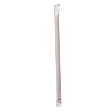 Boardwalk GSTW775RD Wrapped Giant Straws, 7.75", Polypropylene, Red, 7,200/carton