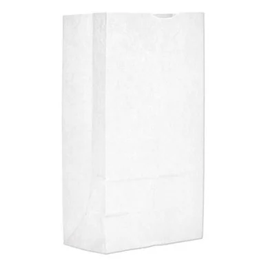 General Supply GW12500 Grocery Paper Bags, 40 Lb Capacity, #12, 7.06" X 4.5" X 13.75", White, 500 Bags