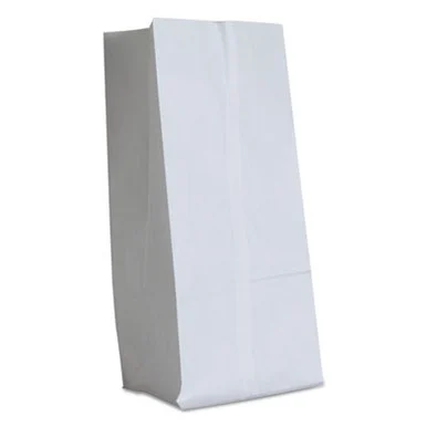 General Supply GW16500 Grocery Paper Bags, 40 Lb Capacity, #16, 7.75" X 4.81" X 16", White, 500 Bags