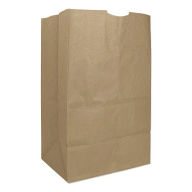 General Supply GX2060S Grocery Paper Bags, Extra-heavy-duty, #20 Squat Size, 8.25" X 5.94" X 13.38", Natural, 500/bundle