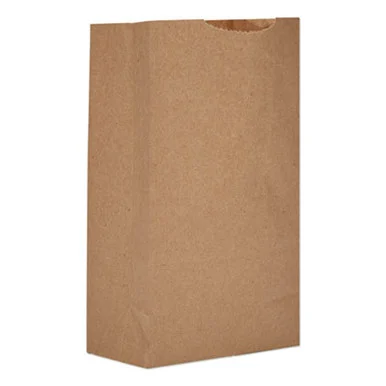 General Supply GX3500 Grocery Paper Bags, Extra-heavy-duty, #3 Size, 4.75" X 2.94" X 8.04", Natural, 500/bundle