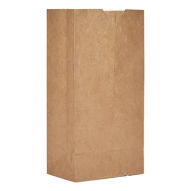 General Supply GX4500 Grocery Paper Bags, Extra-heavy-duty, #4 Size, 5" X 3.13" X 9.75", Natural, 500/bundle