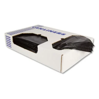 Heritage H4823HK Linear Low-density Can Liners, 10 Gal, 0.55 Mil, 24 X 23, Black, 500/carton