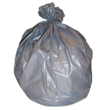 Reprime H56G Right Sack Can Liners, 56 Gal, 1.6 Mil, 44" X 55", Gray, 100/carton - heritage bag company