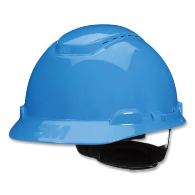3m H703SFVUV Securefit H-series Hard Hats, H-700 Vented Cap With Uv Indicator, 4-point Pressure Diffusion Ratchet Suspension, Blue