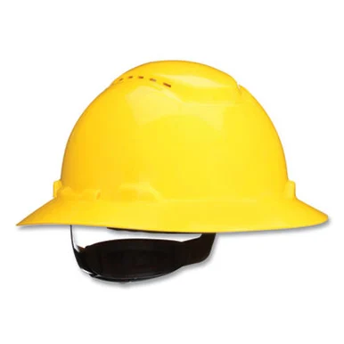 3m H802SFVUV Securefit H-series Hard Hats, H-800 Vented Hat With Uv Indicator, 4-point Pressure Diffusion Ratchet Suspension, Yellow