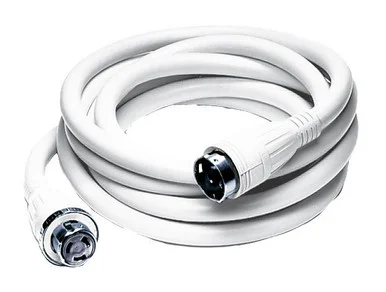 Hubbell Wiring HBL61CM52W Hubbell Hbl61cm52w 50a 250v 50 Foot White Shore Cord
