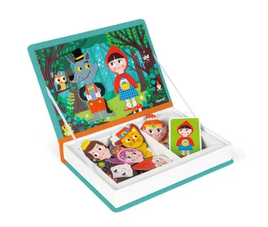 Juratoys Us Corp J02588 Magneti'books, Fairy Tales, 40 Pieces (10 Cards, 30 Magnetic Shapes), Ages 3 To 8 - janod