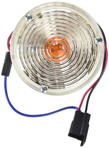 Crown Automotive Jeep Replacement Left or Right Front Parking Lamp 1969-1975 Jeep CJ-5, CJ-6, w/ 3 Screws in Lens J0989852