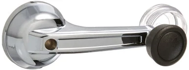 Crown Automotive Jeep Replacement Window Handle, Left or Right Front Chrome, w/ Door Speakers J3726992