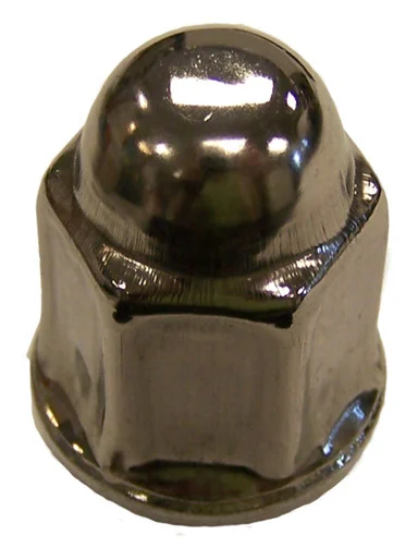 Crown Automotive Jeep Replacement Stainless Capped Lug Nut for Multiple Jeep, Dodge, Chrysler Models; 1/2"-20 J4006956