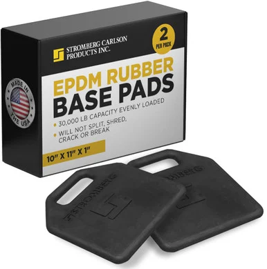 Stromberg Carlson JBP-1011.1 EPDM Base Pad - 10 x 11 x 1- Pack of 2- Black JBP1011.1