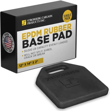 Stromberg Carlson JBP-1214.2 EPDM Base Pad - 12 x 14 x 2- Single Pack - Black JBP1214.2