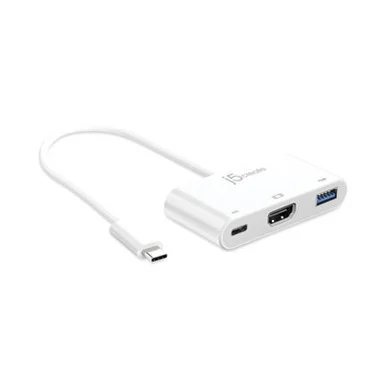 ACP JCA379 Usb-c To Hdmi/usb Adapter, 7.87", White