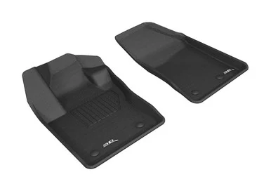 3D Mats L1JP01611509 Custom Fit Front Row Floor Mats Black for Compass