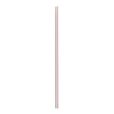 Boardwalk JSTUW775RW Jumbo Straws, 7.75", Polypropylene, Red/white Striped, 12,500/carton