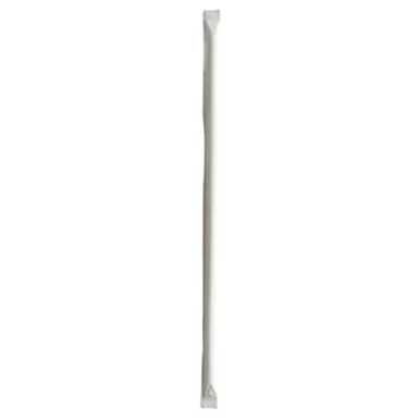 Boardwalk JUMW1025CLR Wrapped Jumbo Straws, 10.25", Polypropylene, Clear, 2,000/carton