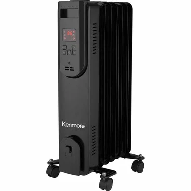 Kenmore 24" Oil-Filled Radiator Space Heater (km65019bk)